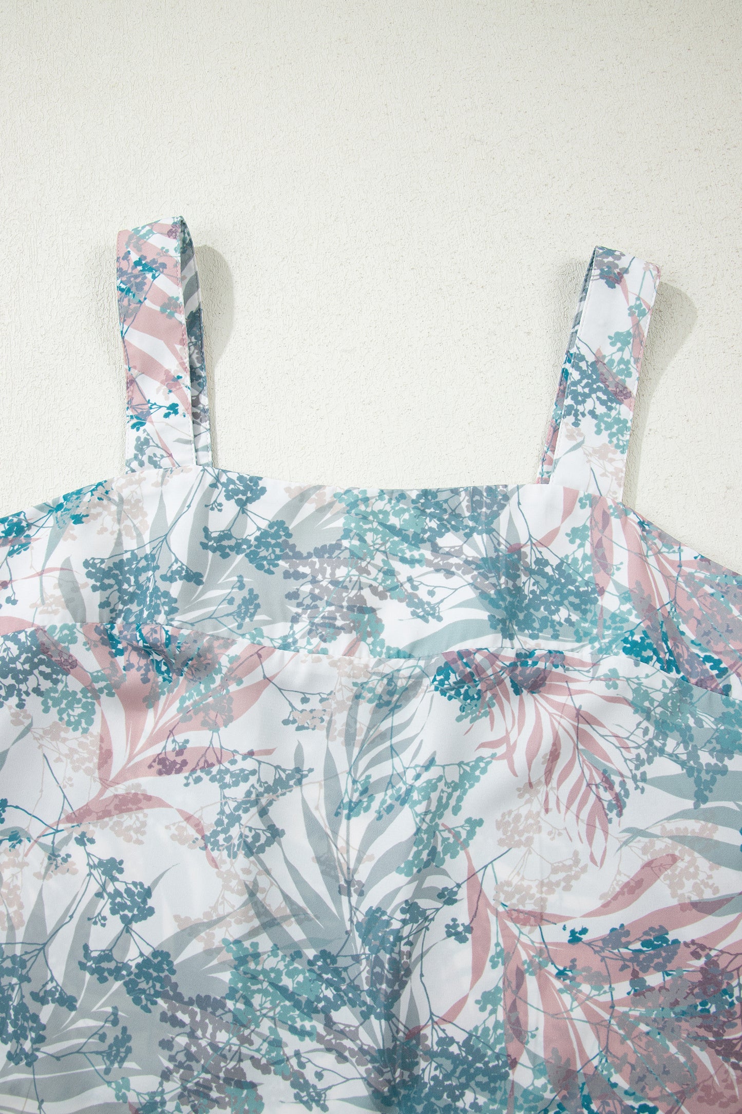 Tropical Palm Cropped Tank and Pants Set