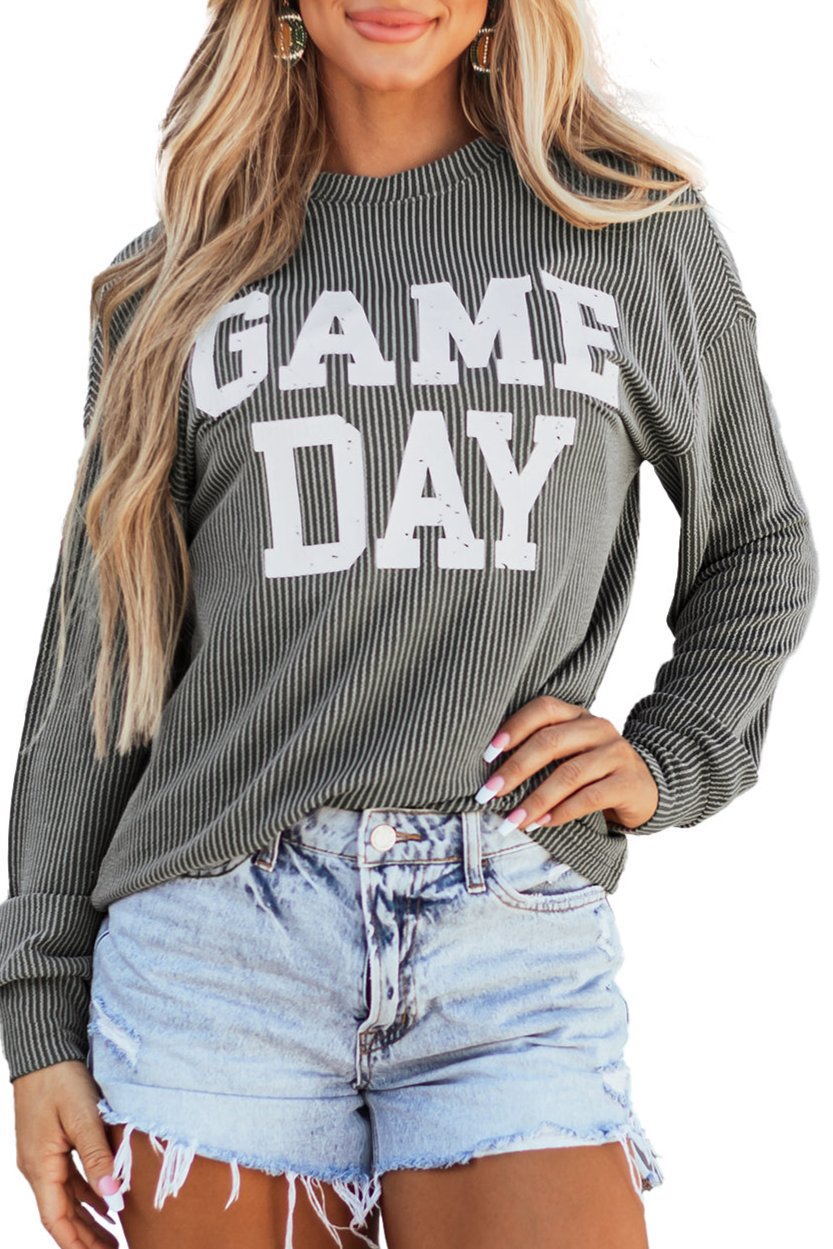 GAME DAY Long Sleeve Crewneck Top