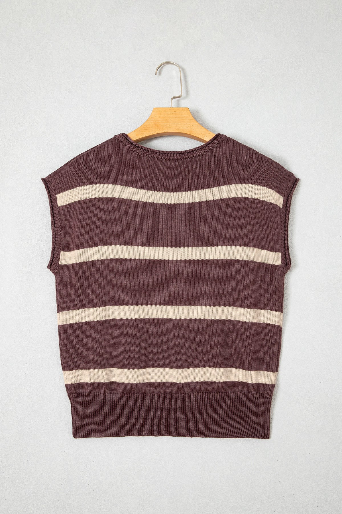 Western Stripe Short Sleeve Knit Top