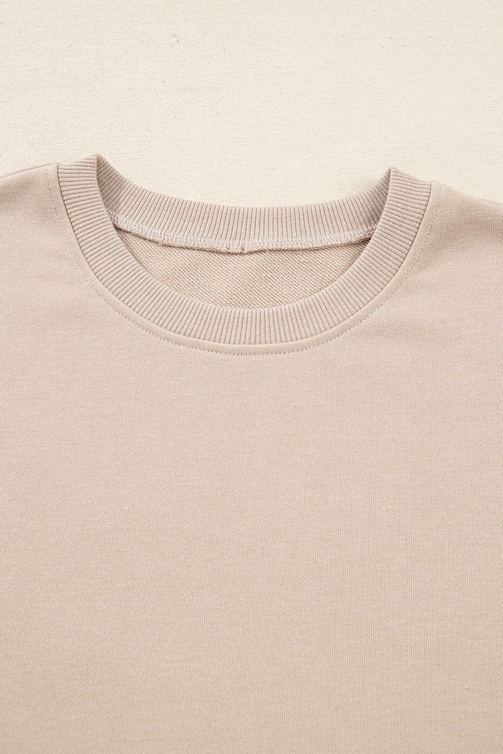 Solid Side Slit Sweatshirt and Leggings Set