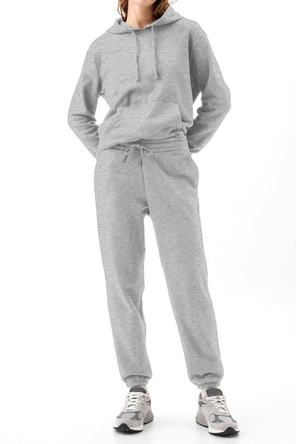 Solid Fleece Lined Pocketed Joggers