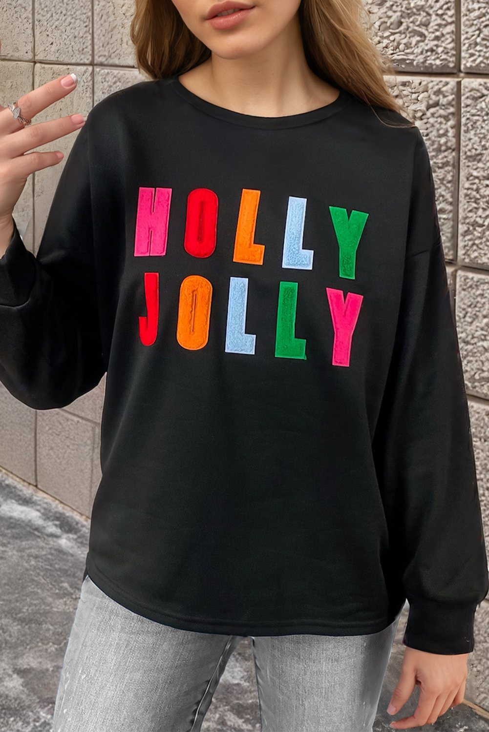 Holly Jolly Long Sleeve Top