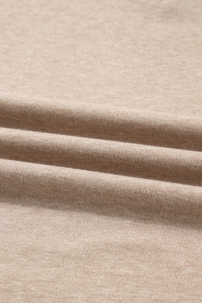 Lace Patchwork Long Sleeve V-Neck Top