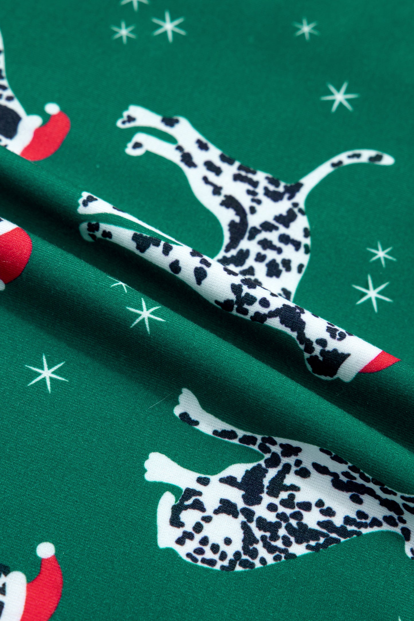 Christmas Dalmatian Top & Short Pajama Set