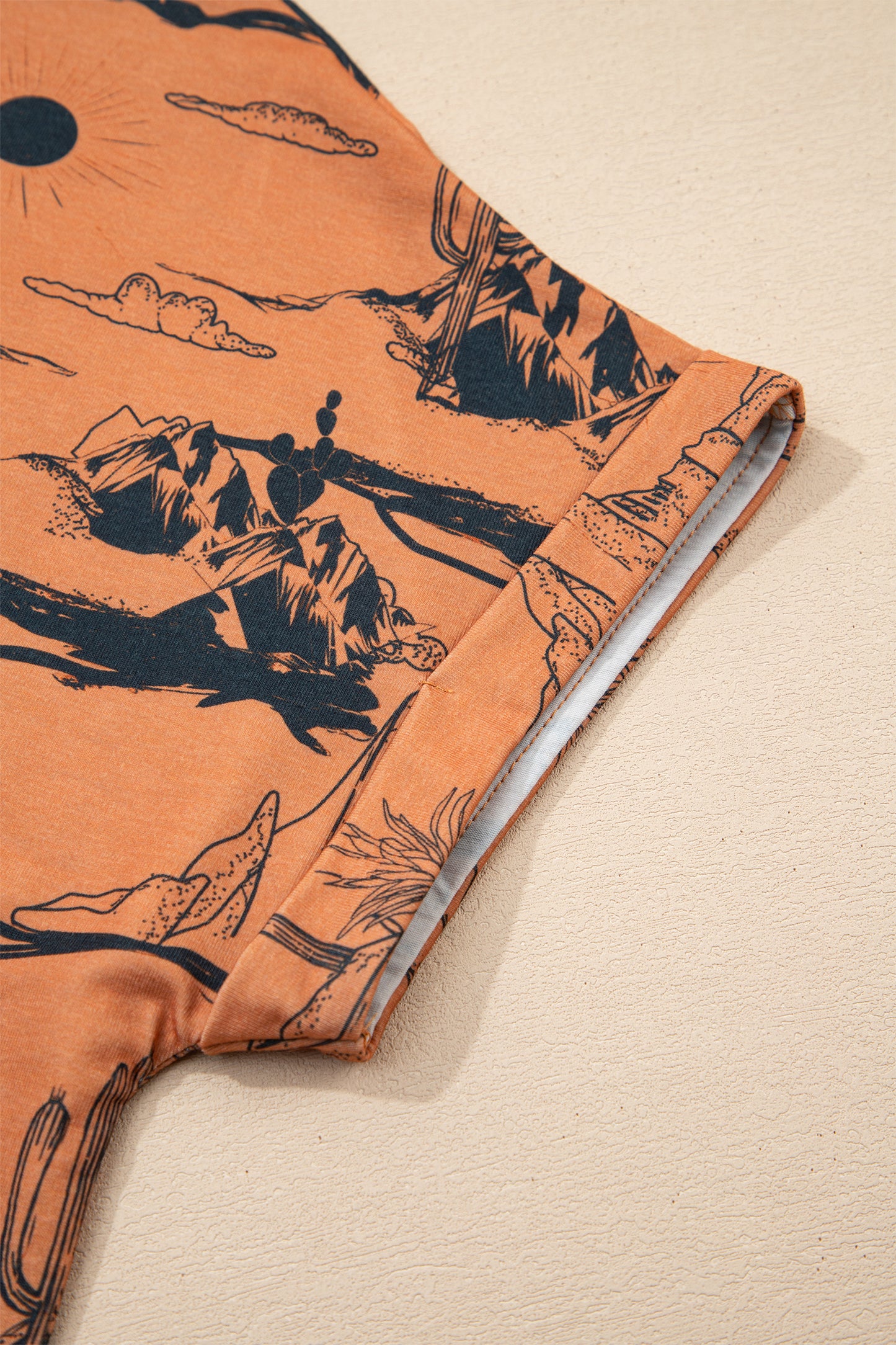 Western Desert Short Sleeve Knit Top