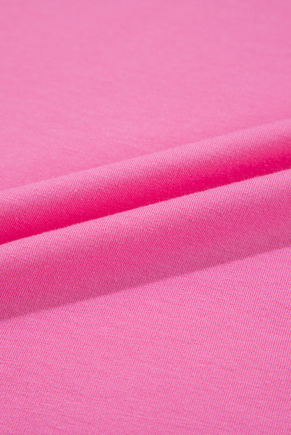 Solid Short Sleeve Crew Neck Tee