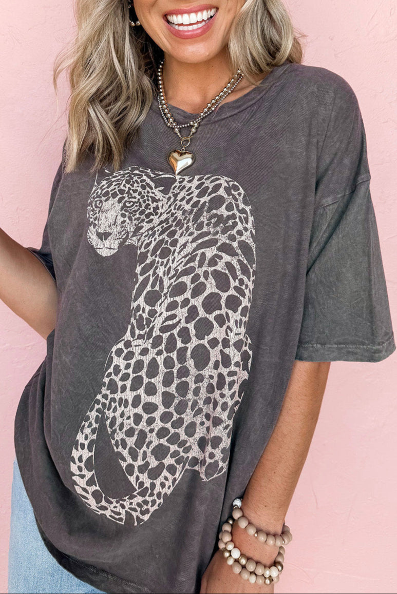 Cheetah Mineral Wash Tee