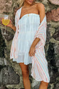 Stripe Cover-Up Kimono