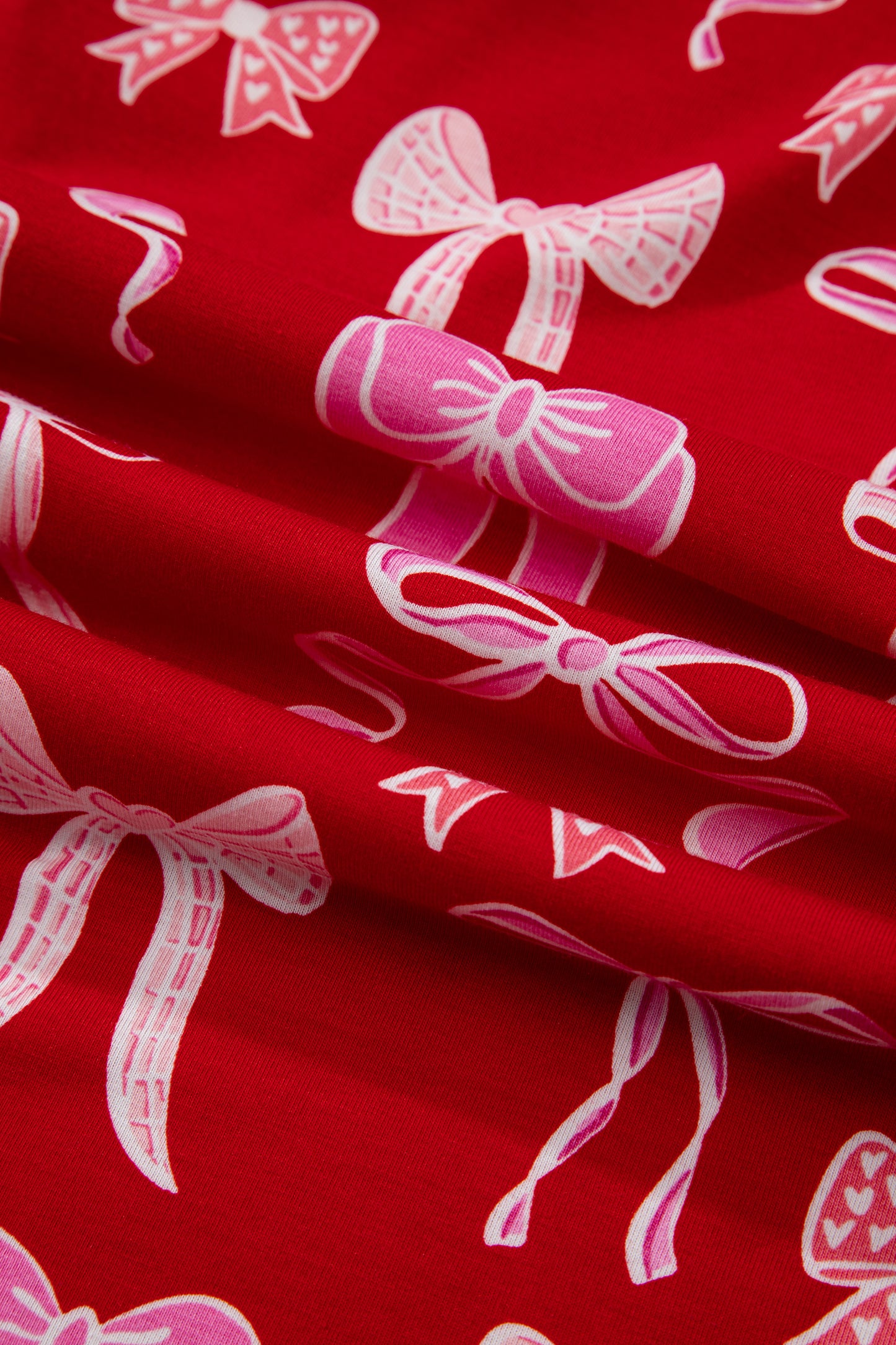 Bow Tie Shirt and Pants Pajama Set