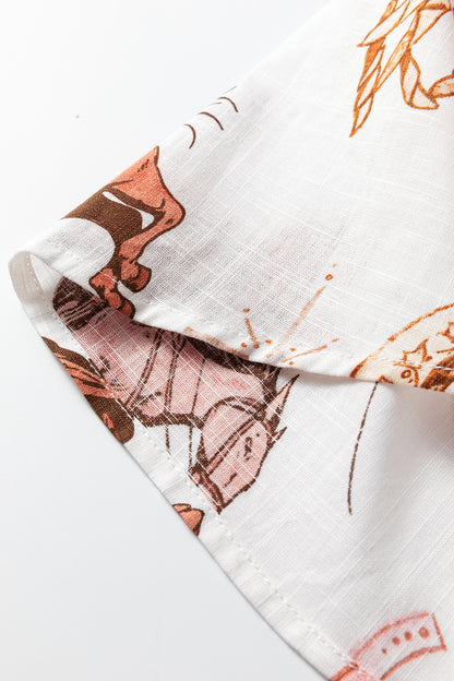 Western Rodeo Cowgirl Buttoned Long Sleeve Shirt