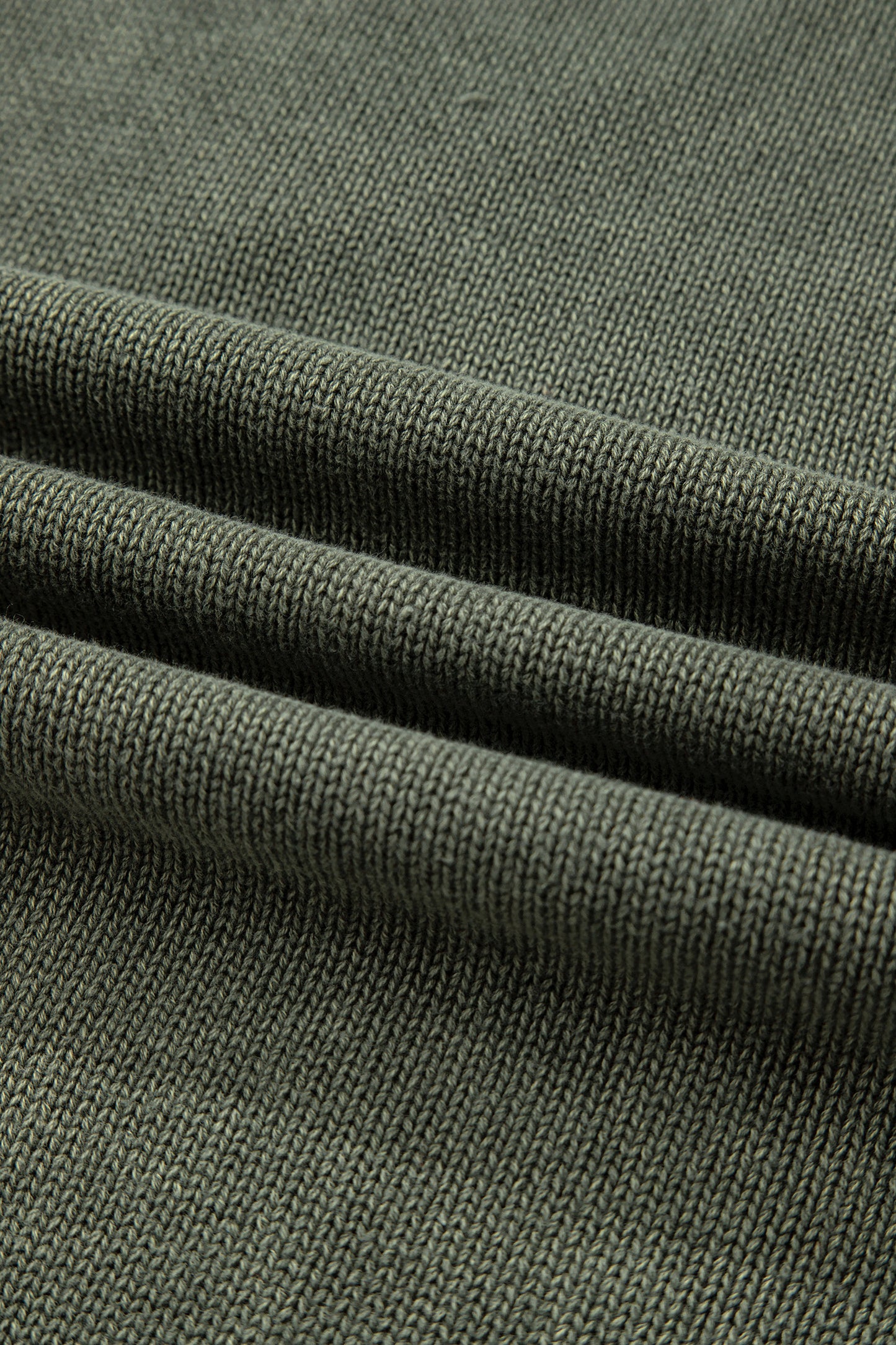 Mineral Wash Reverse Seam V-Neck Drop Shoulder Sweater