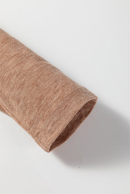 Floral Patchwork V-Neck Long Sleeve Top