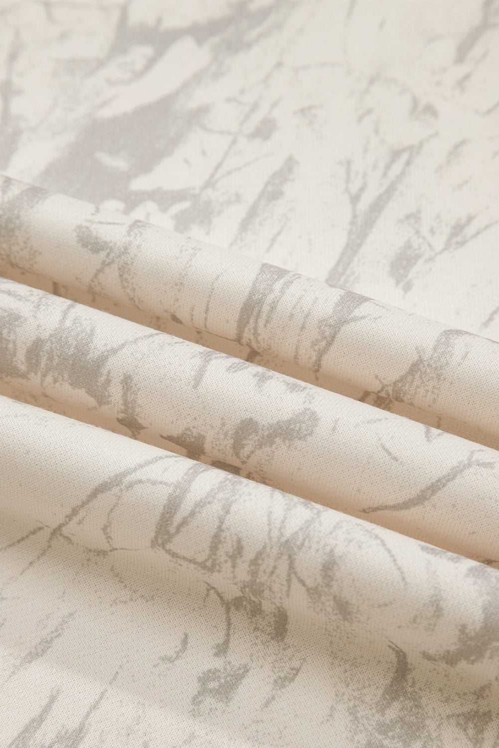 Camo Mock Neck Baggy Sweatshirt