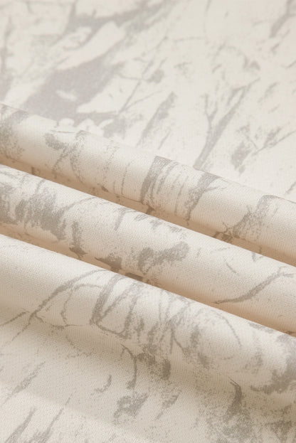 Camo Mock Neck Baggy Sweatshirt