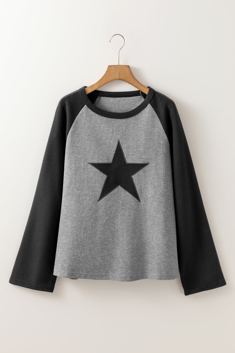 Star Colorblock Raglan Sleeve Top