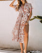 Boho Kimono Sleeves Beach Dress