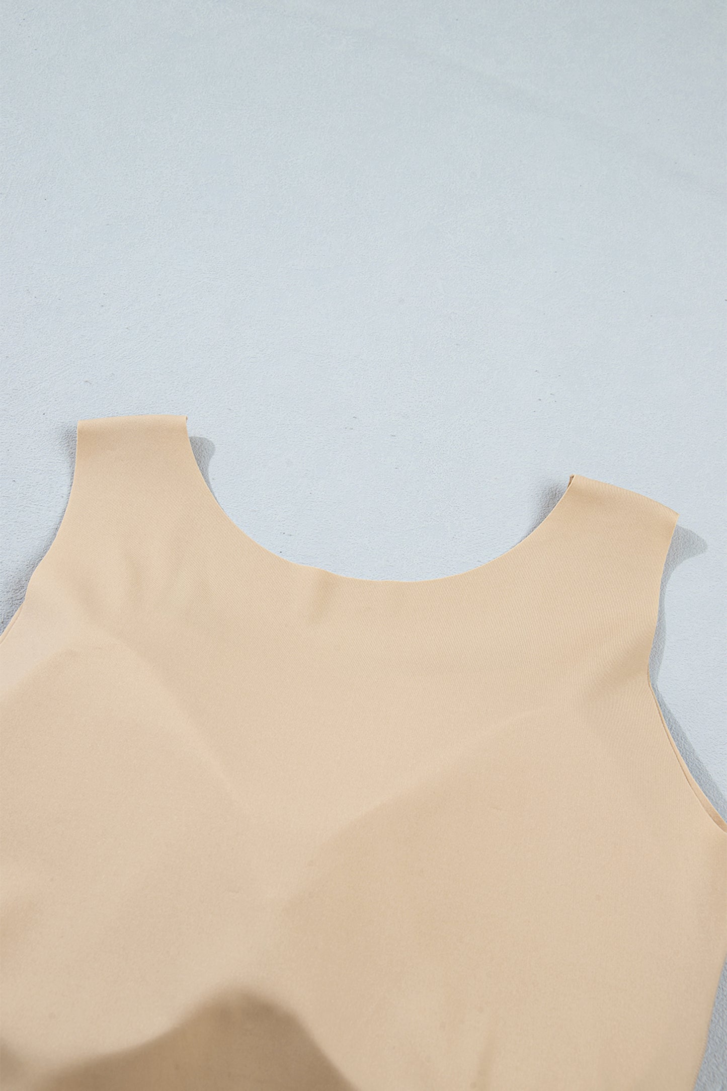 Solid Wide Strap Athleisure Tank Top
