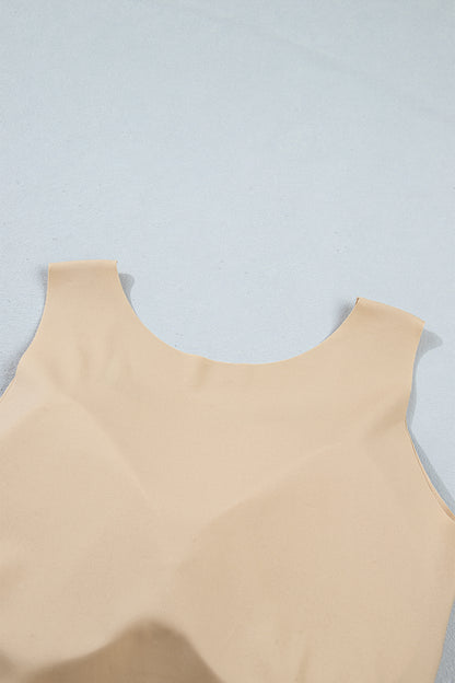 Solid Wide Strap Athleisure Tank Top