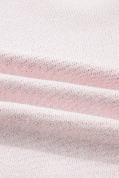 Valentine Bow Tie Cherry Drop Shoulder Sweater