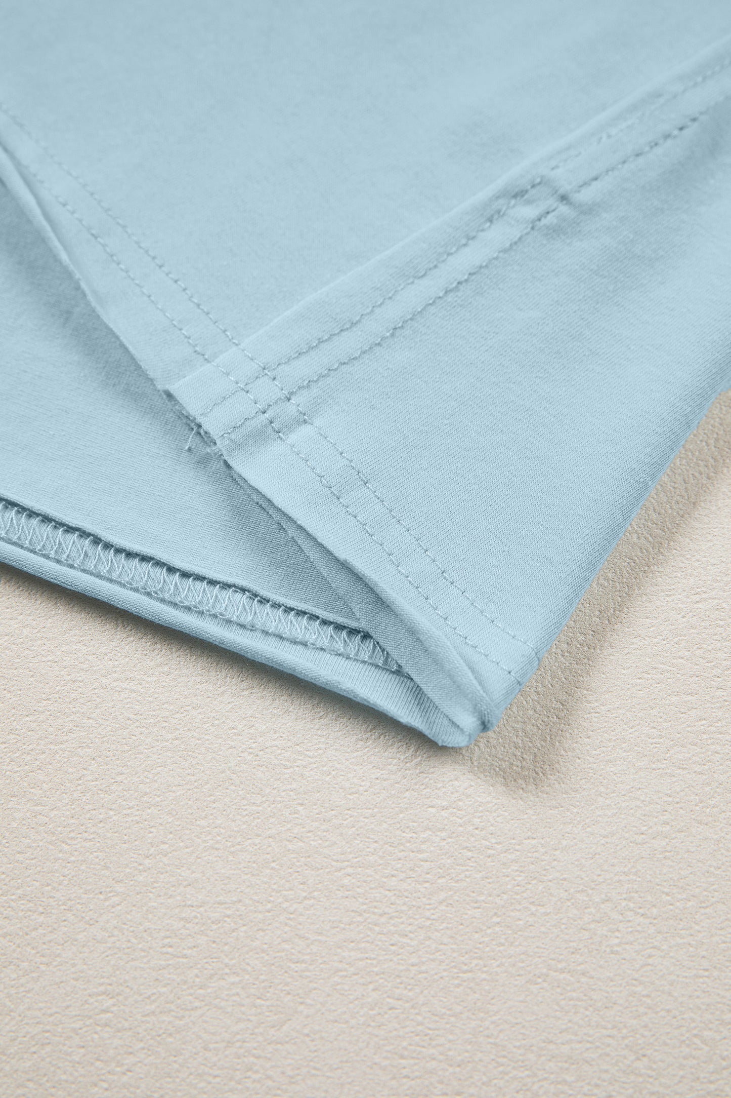 Solid Exposed Seam Short Sleeve T-Shirt