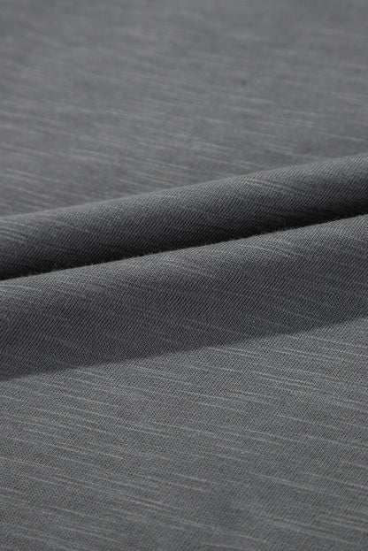 Solid Layered Ruffle Short Sleeve Round Neck Top