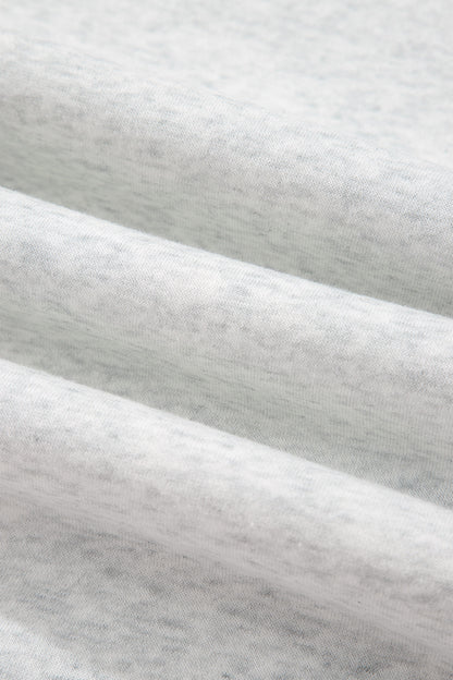 Solid Fleece Lined Mock Neck Ribbed Trim Sweatshirt