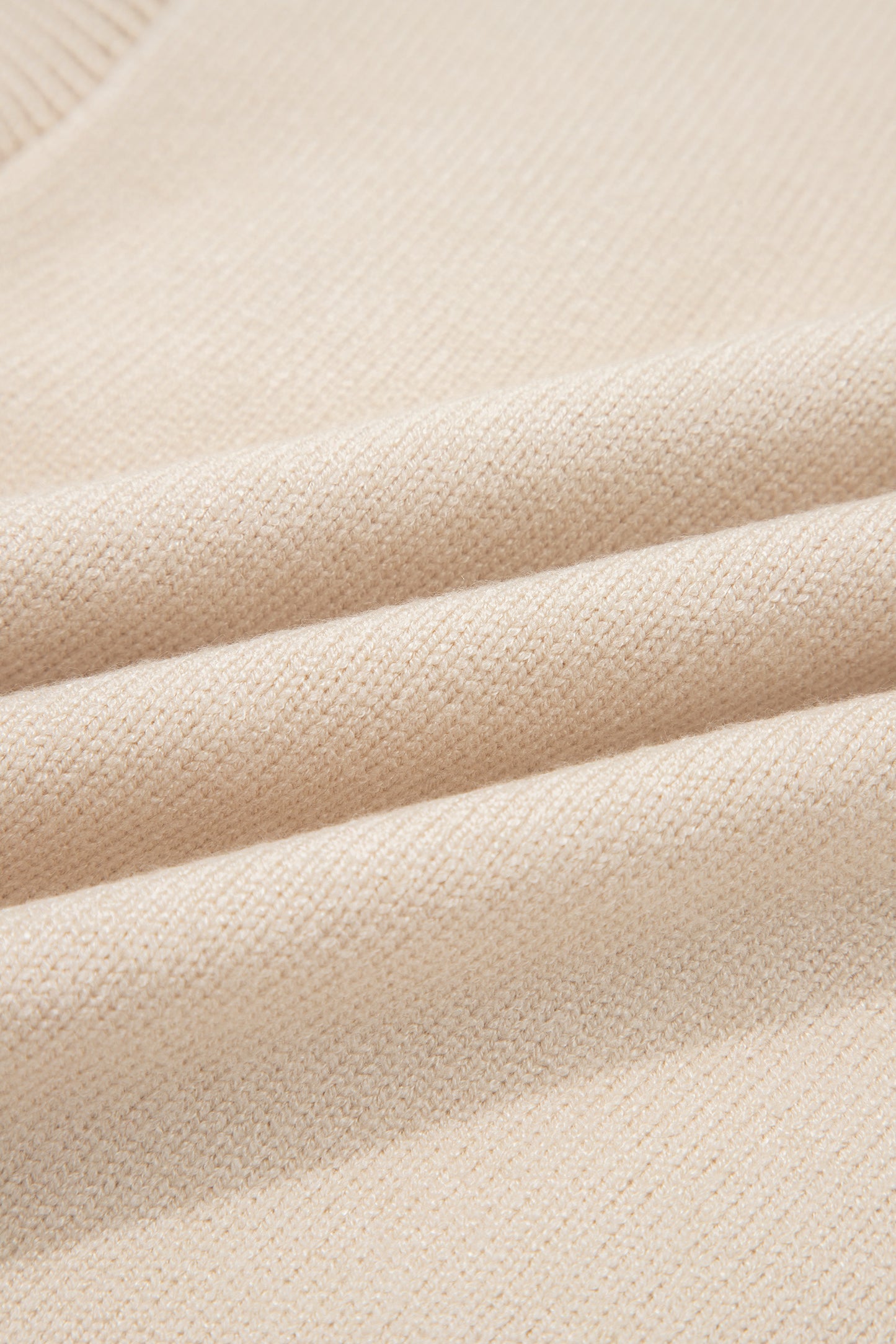 Western Corded Horseshoe Mock Neck Short Sleeve Sweater