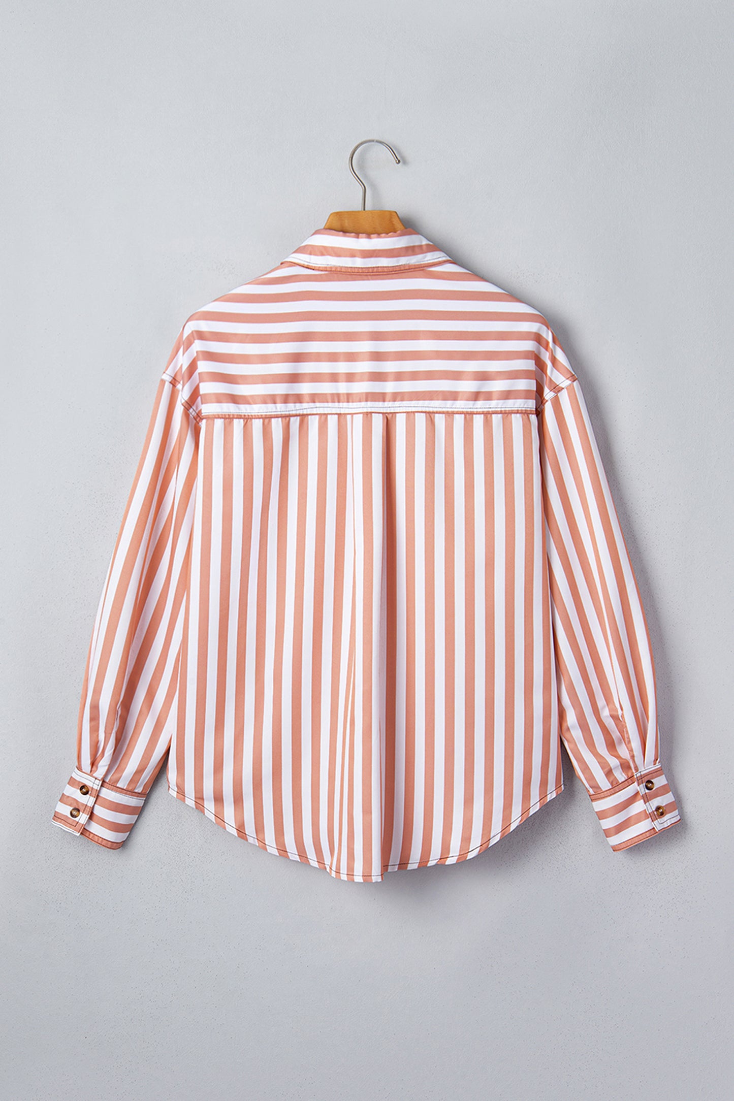 Western Stripe Button Down Long Sleeve Shirt