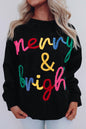 Merry & Bright Tinsel Sweater