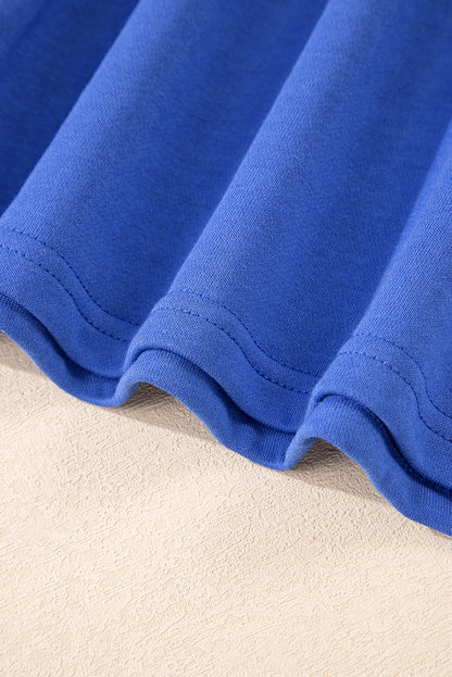 Varsity Stripe Long Sleeve Sweatshirt Dress