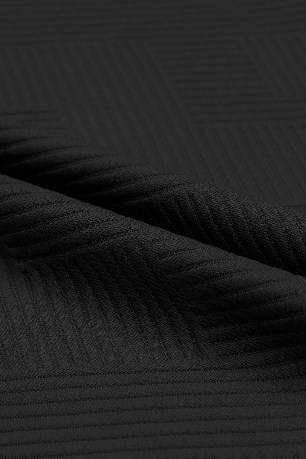 Solid Textured T-Shirt and Drawstring Pants Set