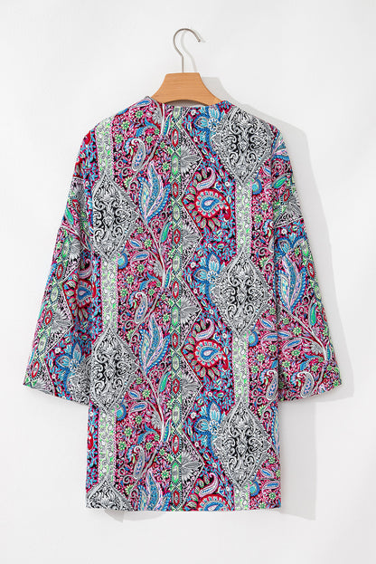 Paisley Open Front Kimono