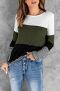 Colorblock Stripe Long Sleeve Top