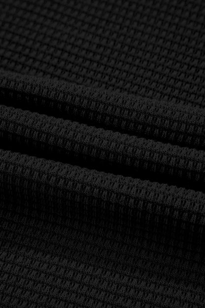 Solid Textured Buttoned Shirt and Pants Set