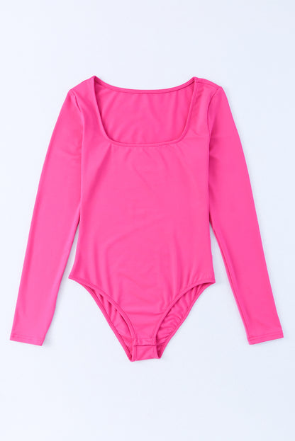 Square Neck Long Sleeve Bodysuit