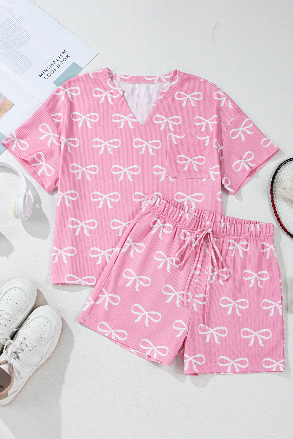 Bow T-Shirt and Shorts Set