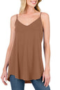 Spaghetti Strap Flowy V-Neck Top