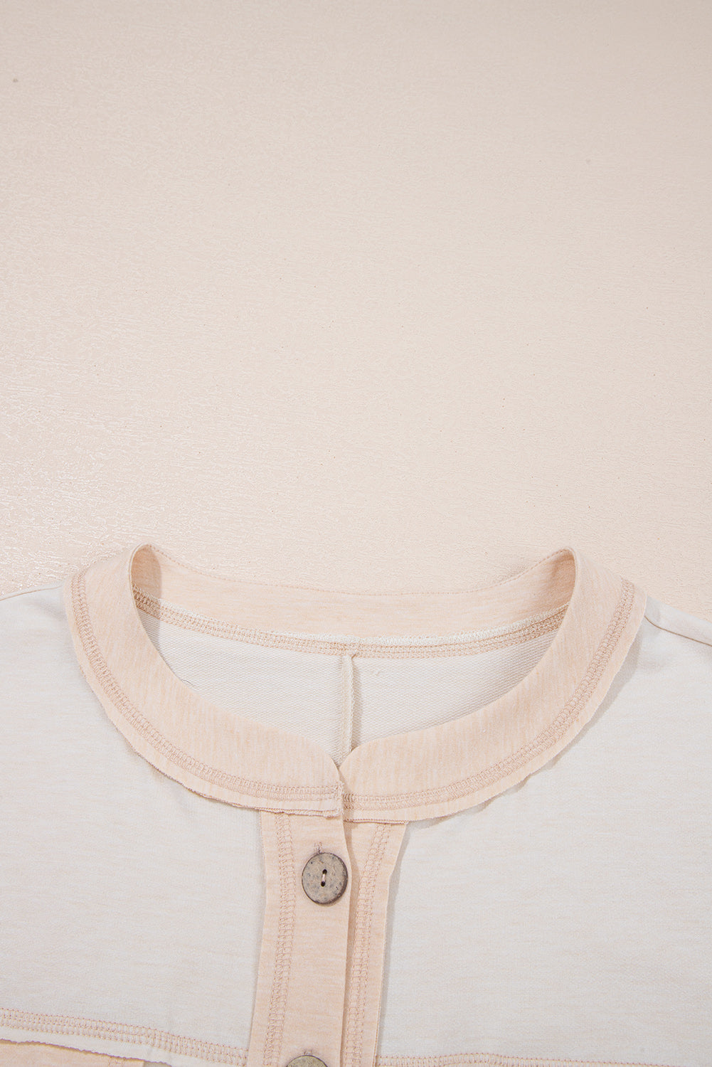 Half Placket Chest Pockets Wide Leg Jumpsuit