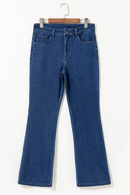 Mid Rise Bootcut Knit Jeans