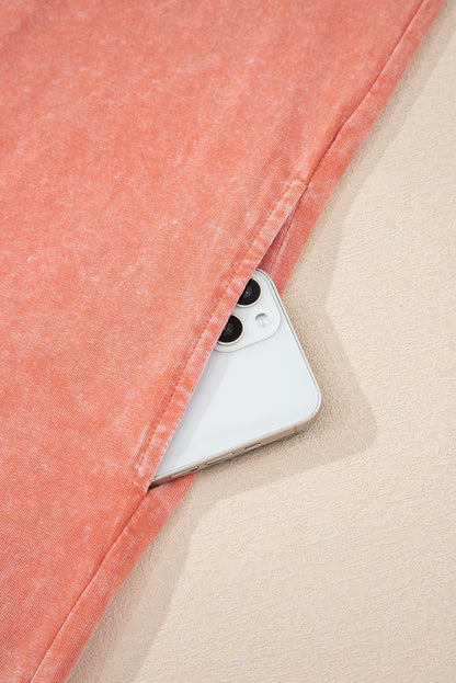 Mineral Wash Pocketed Tank Mini Dress