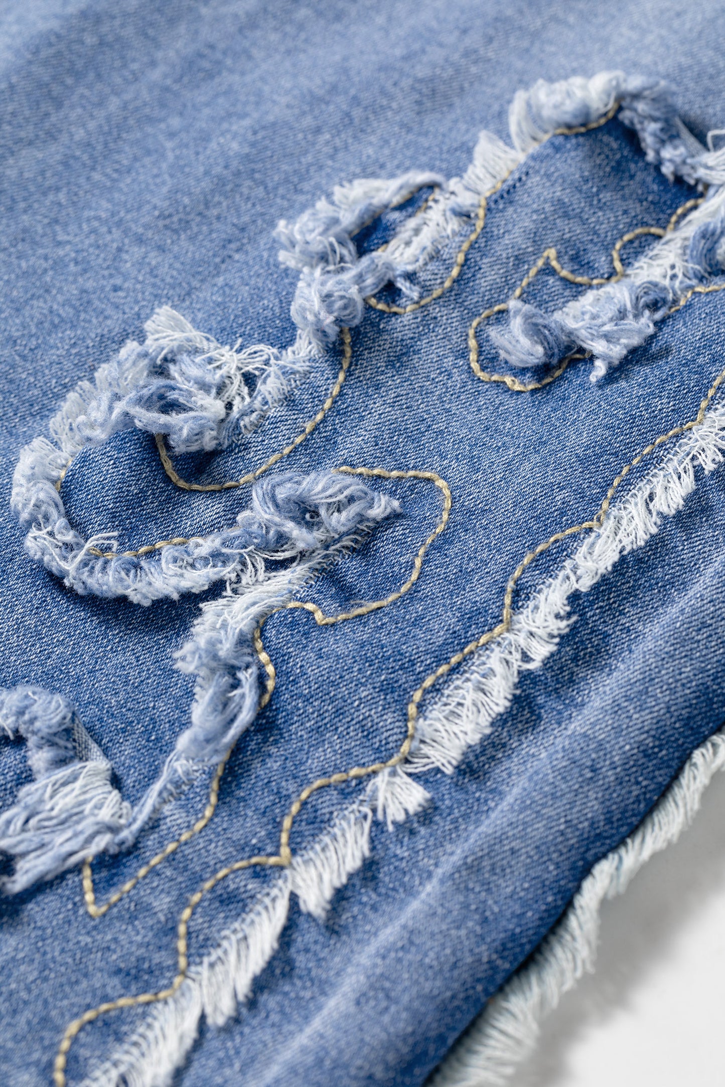 Western Embroidered Flare Leg Full Length Jeans