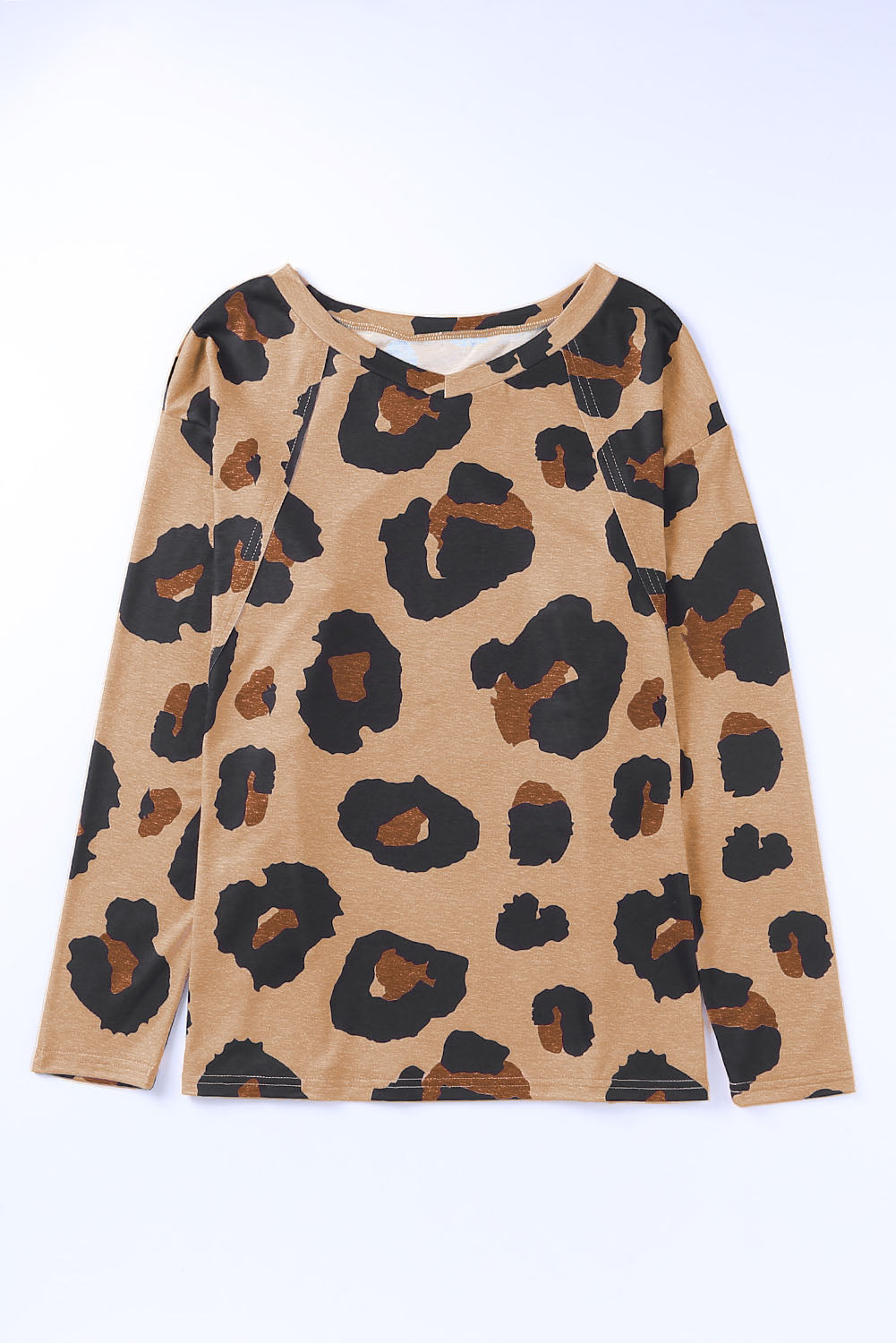 Leopard Raglan Long Sleeve Top