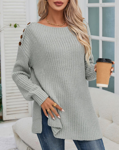 Oversized Drop Shoulder Sweater