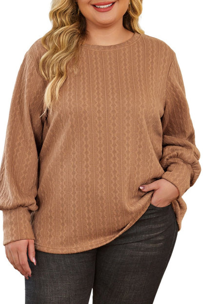 Plus Size Cable Knit Sweater