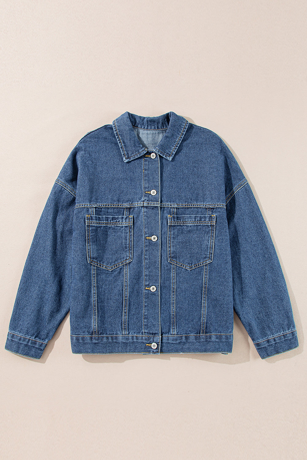 Denim Acid Washed Pocketed Jacket