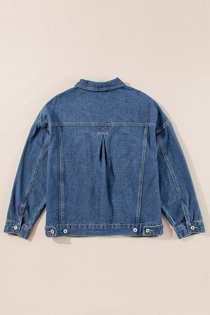 Denim Acid Washed Pocketed Jacket