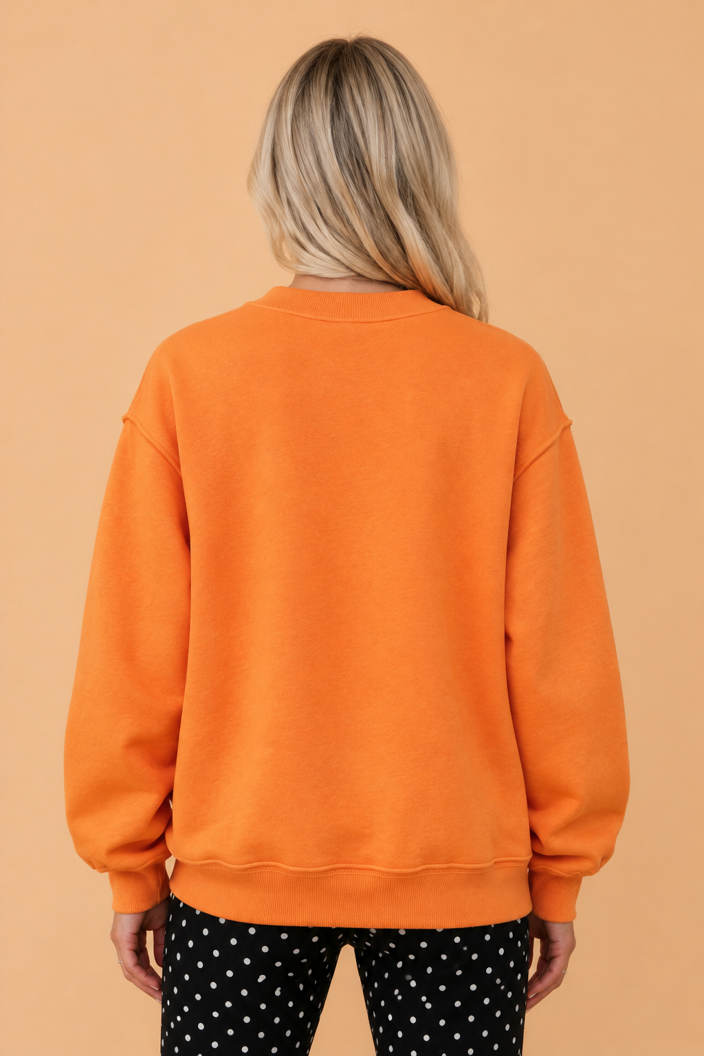 PRETTY BASH PRAY Letter Print Embroidered Mock Neck Sweatshirt