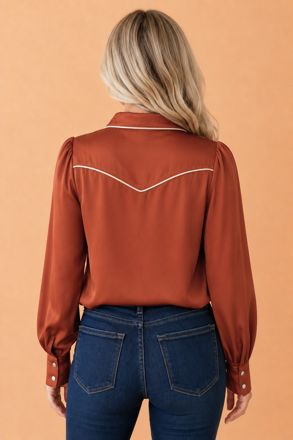 Western Embroidered Long Sleeve Buttoned Shirt