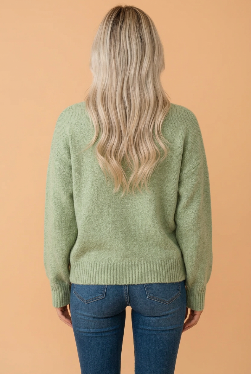 Mallard Graphic Drop Shoulder Round Neck Sweater