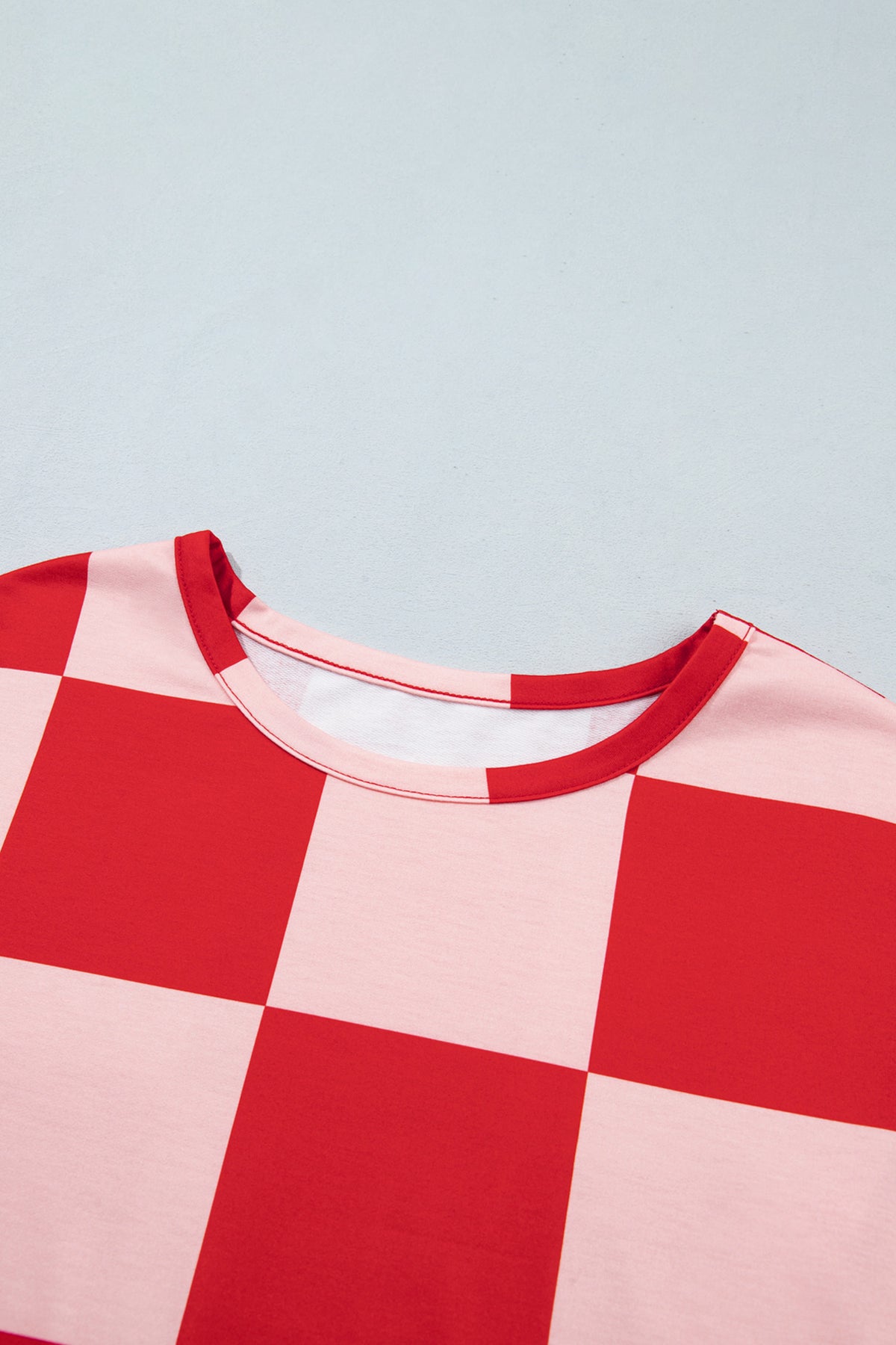 Checker Long Sleeve Top & Shorts Set